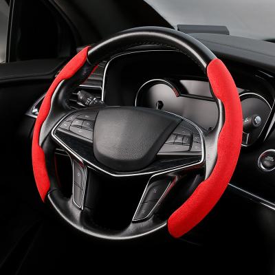 China Perfectly Fit Universal New Design 2022 Car Steering Wheel Cover Custom Logo Accepted With Eco-friendly Material for sale