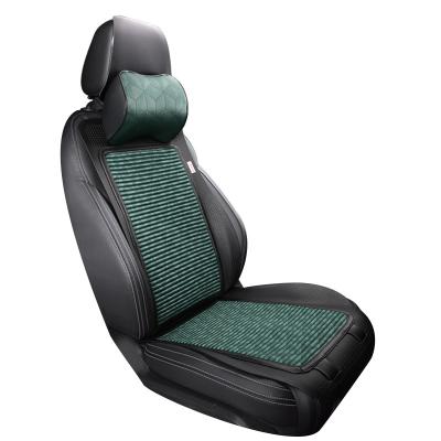 China Wholesale Waterproof/Dustproof/Non-slip/Easy To Clean Car Seat Cover Green Auxiliary Cooling Car Material Leather Cushion for sale