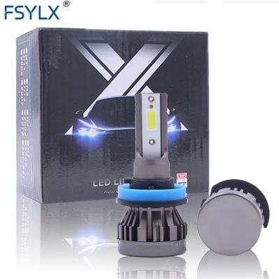 China Automotive Led Headlight FSYLX 40W 8000LM M1S Mini LED 9007 Car LED Headlight Fanless H1 H4 9004 LED Headlight H7 H8 H11 LED Headlight for sale