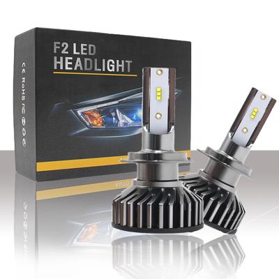 China F2 H11 LED headlight/F2 H4 fog light led car headlight 72w 12000lm h8 h9 h11 h1 h3 h4 h7 h11 9005 9006 car led headlight bulbs F2 h4 h7 for sale