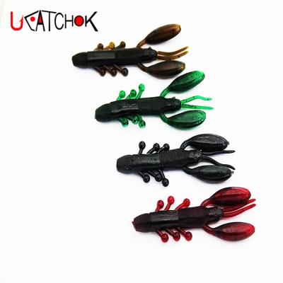 China High Quality Silica Gel Shrimp Lure Soft Baits Skull Shrimp Skeleton Shrimp Fishing Artificial Rubber Lures for sale