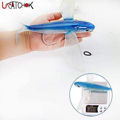 China ABS Plastic Artificial Fly Fish Lure 125g 23cm Silica Gel Tuna Big Casting Lures Bait Bait Ocean Boat Fishing Big Game Baits for sale