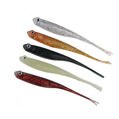 China Soft Silicone Artificial Lure Soft Silicone Worm Bait Fish Wobblers for sale