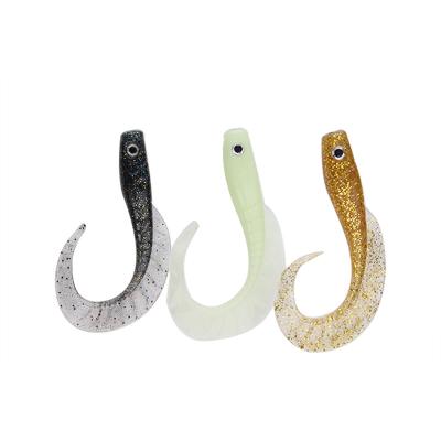 China Wobbler Building Twisted Worm 10g 10cm Tail Worm Lure Worm Jaws Soft Fishing Lure Swimbait Silicone Worm A for sale