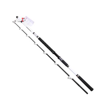 China Hot Sale 2.1m/2.4m Weihai Carbon Surf Casting Rod White Spinning Rods Spinning Boat Fishing Rod for sale