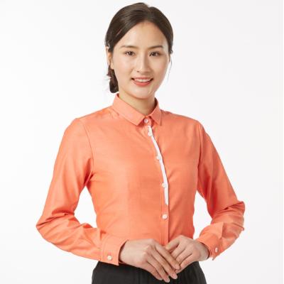 China restaurant & Long Sleeve Barbell Women Quality Fashion Blouse for sale