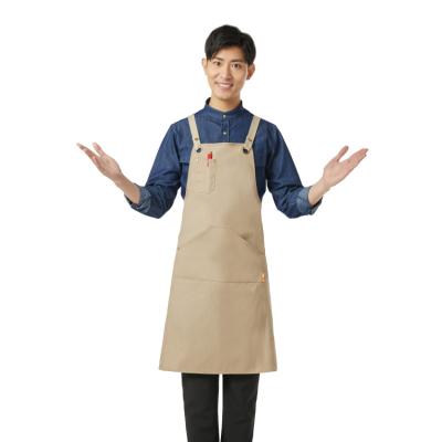 China restaurant & Latest Adjustable Bar Straps Bib Apron With Pockets for sale