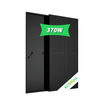 China solar power system 12v 350 solar panel 360 watt 360 wp 370W hot sale Europe monocrystal 370wp solar panels 350 for sale