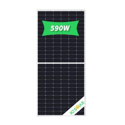 China Half Cell PV Modules 590Watt Solar Power Mono Solar Power System Commercial Solar Panels Project 590w 595w 600w for sale