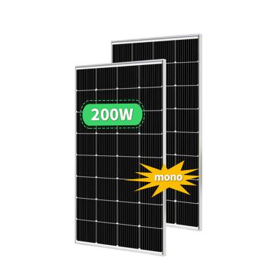 China Solar System Solar Street Light China Wholesale Monocrystalline Solar Panels 200w Outdoor Project Solar Panel For Home System for sale