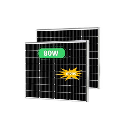 China solar system solar street light china wholesales 40w 50w 60w 80w mini solar panel mono photovoltaic modules cheap prices for sale