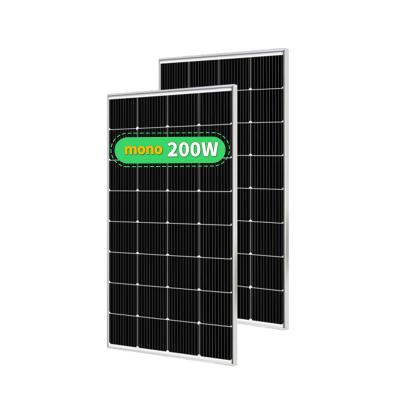 China Cheap price grade one solar panel 100w 200w solar system solar street light small solar panel 200watt for home use home project for sale