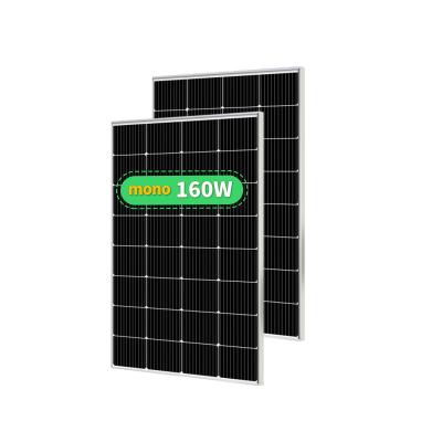 China Solar Street Light Low Price Mono Solar Panels 40w 60W 80W 100W Mono Solar Cell Renewable Solar Power Panel for sale