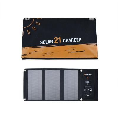 China Smartphone.camera.psp.some Laptop Outdoor Camping Folding PV Panels 21W 5V Mono Flexible Solar Panel For Laptop Charger for sale