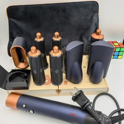 China For Home Use high quality blue gold dy  Air wrap Hair curler HS01 With Leather Case Accessories For Dy Air.wrap for sale