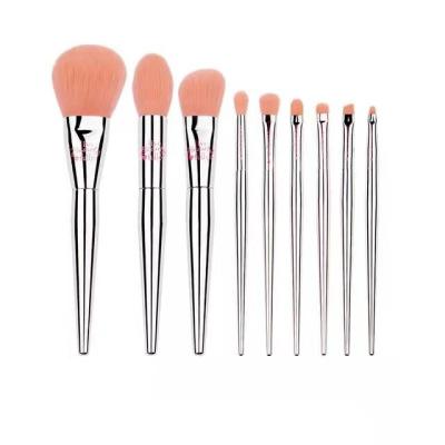 China Angular Blush MyDestiny Makeup Brush-Barbie 9pcs Soft Fiber Makeup Brushes Set-Base Blush Powder Eyeshadow Eyeliner Brushes For Beginner for sale