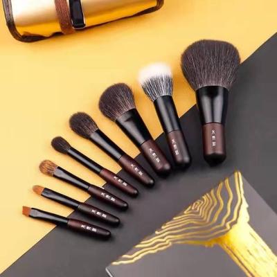 China Angular Blush Brushes High Quality MyDestiny Wintersweet 8pc Makeup Brush Set Animal Hair Makeup Kit Eyelash Powder Eyebrow Blush Face Brush for sale