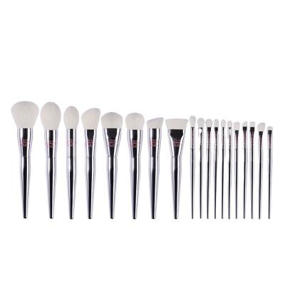 China Angular Blush Manufacturers Porcelain Wholesale Cosmetic Brush Set 19 Pcs Make Up Tool For Women for sale