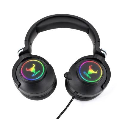 China KIKC ET600 High Quality 3.5mm Over-Ear Rotatable Stereo 7.1 Edge Gaming Headset With Retractable Microphone For PC Computer Ps5 Ps4 for sale