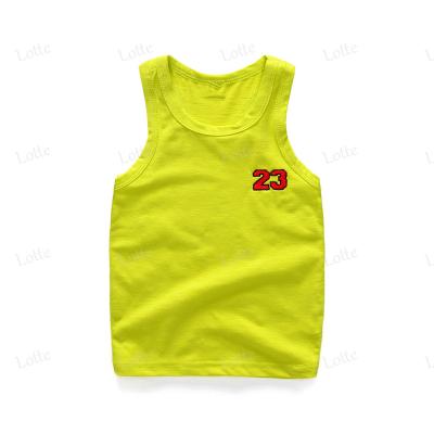 China Wholesale Custom QUICK DRY Cotton Tank Kids Sleeveless Printed T-Shirt Tops for sale