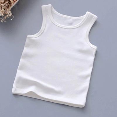 China Fashion Kids QUICK DRY Tank Top For Girls Candy Color Baby Boy Tee Cotton Graphic Vest Tops Kids Summer Clothes Sleeveless T-shirt for sale