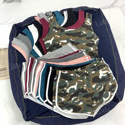 China Wholesale QUICK DRY women's vest home casual shorts two sets can be customized LOGO for sale