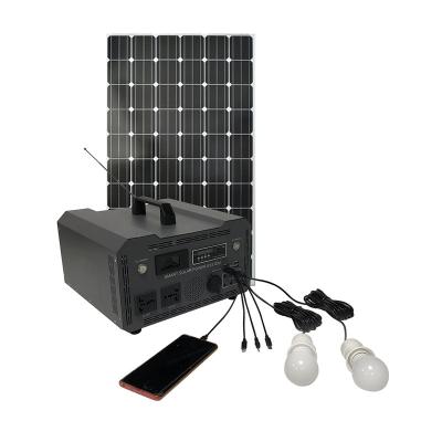 China Home Portable PV Inverter Power Generator Complete Kit 300w 500w 800w 1KW Off Grid Home Solar Panel Power System For Houses for sale