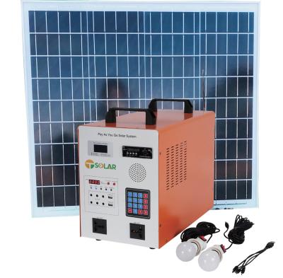 China home paygo solar home system with 500w inverter 2.56kw lithium battery AC and DC PAYG solar kit for Africa for sale