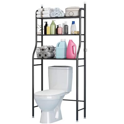 China 3 Layer Metal Toilet Rack Shelf Bathroom Shelf Space Saver Bathroom Space Saver Sustainable Toilet Storage Shelf Over The Toilet Shelf zu verkaufen