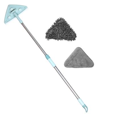 Chine 360 Degree Rotation Magic Viable Floor Broom Telescopic Tile Scrubber Wall Cleaning Wiper Triangle Ceiling Brooms Window Glass Brooms à vendre