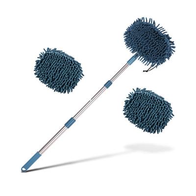 Chine Car Cleaning 3 in 1 Scrubber Car Wash Telescopic Soft Brush with Long Handle Car Wheel Brush Wash Glove Car Cleaning Brush Tools à vendre