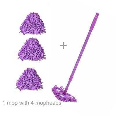 Chine 4 Viable in 1 Magic Broom Mini Triangle Mops Telescopic Wall and Ceiling Brooms Car Window Cleaner Cleaning Kitchen and Bathroom à vendre