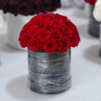 China Real Life Rose Real Touch Natural Long Touch Everlasting Flower Immortal Eternal Dome Forever Preserved Rose In Gift Box for sale