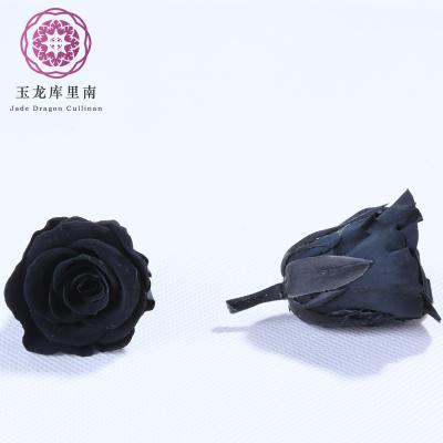 China Factory Wholesale Yunnan Culinan Artificial Flowers Fashional Rose Rose For Decoration Flowers Black Preserved High Quality Forever for sale