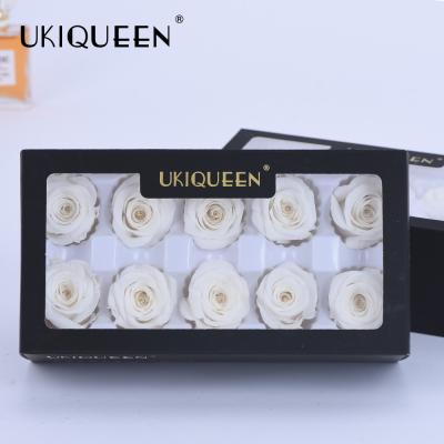 China Fashional Wholesale Artificial Flowers Yunnan Culinan A Grade Preserved Roses 3-4 Head Roses Preserved Lasting Flower for sale