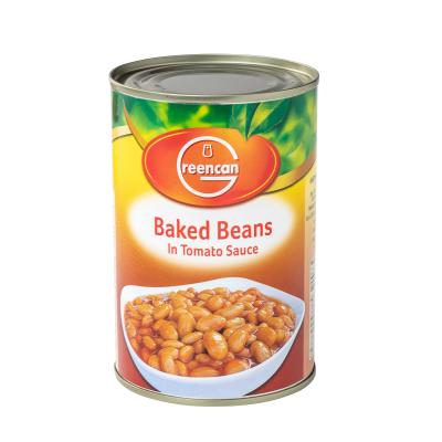 China Canned Super Convenient Food Canned Baked Beans In Tomato Sauce 400g for sale