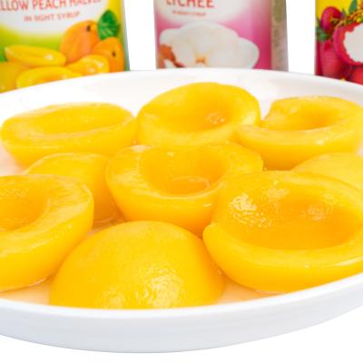 China Canned New Production Peaches Halves in Light Syrup Fresh Peaches 83 Variety for sale