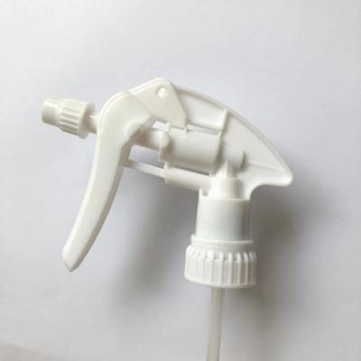 China Non Spill D Trigger Good Quality Chemical Resistant Sprayer 28/400 White Plastic Trigger Sprayer for sale