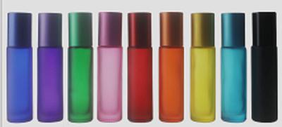 China Lidded Reusable Essential Oil Roller Bottles , ODM Empty Rollerball Perfume Bottles for sale