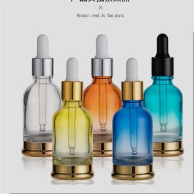 China Multi Color Reusable Essential Oil Dropper Bottles Leak Proof Gradient Color for sale