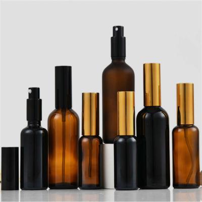 Cina Piccolo Brown a perfetta tenuta Amber Glass Spray Bottles Lightweight alla moda in vendita