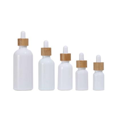 China Practical CE Bamboo Glass Dropper Bottles , Portable Glass Bottle With Bamboo Dropper for sale