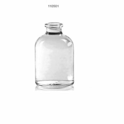 China Clear Boston Round Pharmaceutical Glass Bottles Durable Odorless ISO14001 for sale