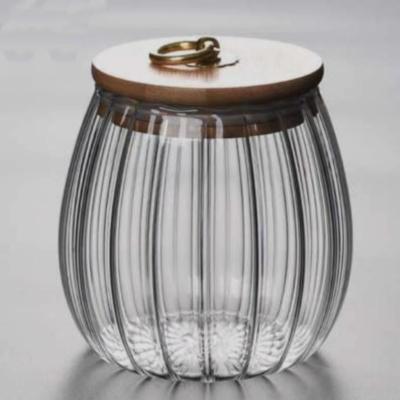 Chine Conteneur sec Lidded inodore de fruit de Borosil, pot réutilisable d'épice en verre de Borosilicate à vendre