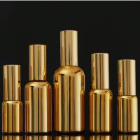 China Goldluftlose Pumpen-kosmetische Glasflasche wiederverwendbares leichtes 5ml 30ml 50ml 100ml zu verkaufen