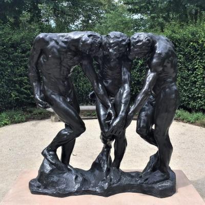 China Europe outdoor statue the bronze rodin statue of three shades of the shadows of three for sale