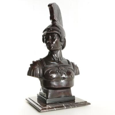 China Europe Hot Sale Metal Famous Modern Art Decoration Design Large Size Famous Roman Centurion Bust Sculpture for sale