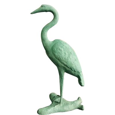 China Europe garden decoration metal heron sculpture bronze herons statue for sale for sale