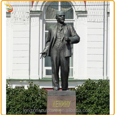 China Street Decoration Europe Large Man Square Bronze Human Figure Statue Life Size Bronze Lenin Sculpture for sale