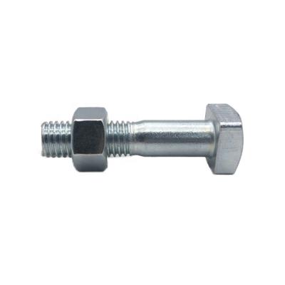 China Very Good Strength And Durability Custom 10.9 Grade Galvanized T-bolt Square Head Bolt For Automotive Industry for sale